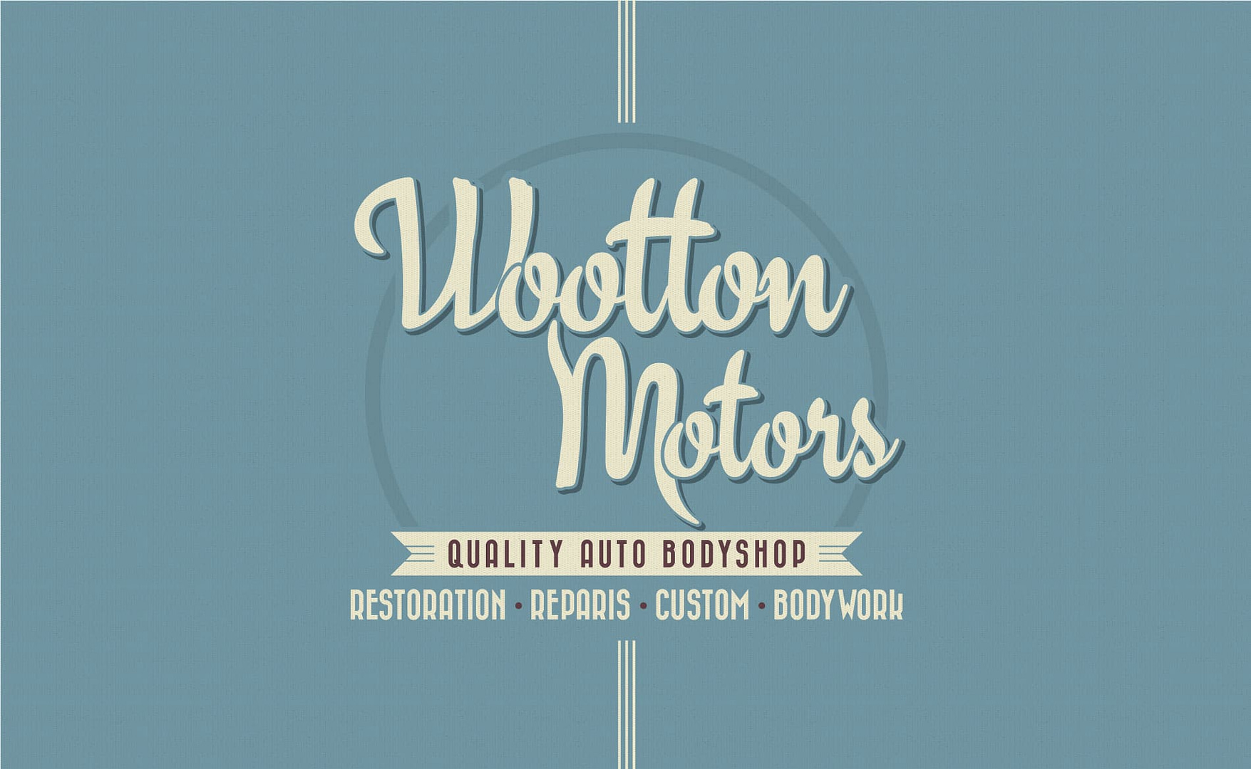 Graphic Design and Branding Services Wootton Motors Mechanics Logo Design