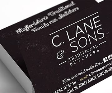 Digital Print, Luxury Laminated Business & Appointment Cards, Stoke-on-Trent, Staffordshire