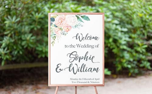 Sophie & William – Welcome Sign