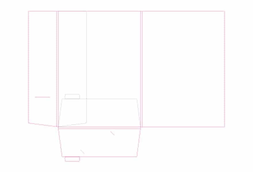 002 Standard A4 - 5mm Gusset B'Card Slits Self Make-up
